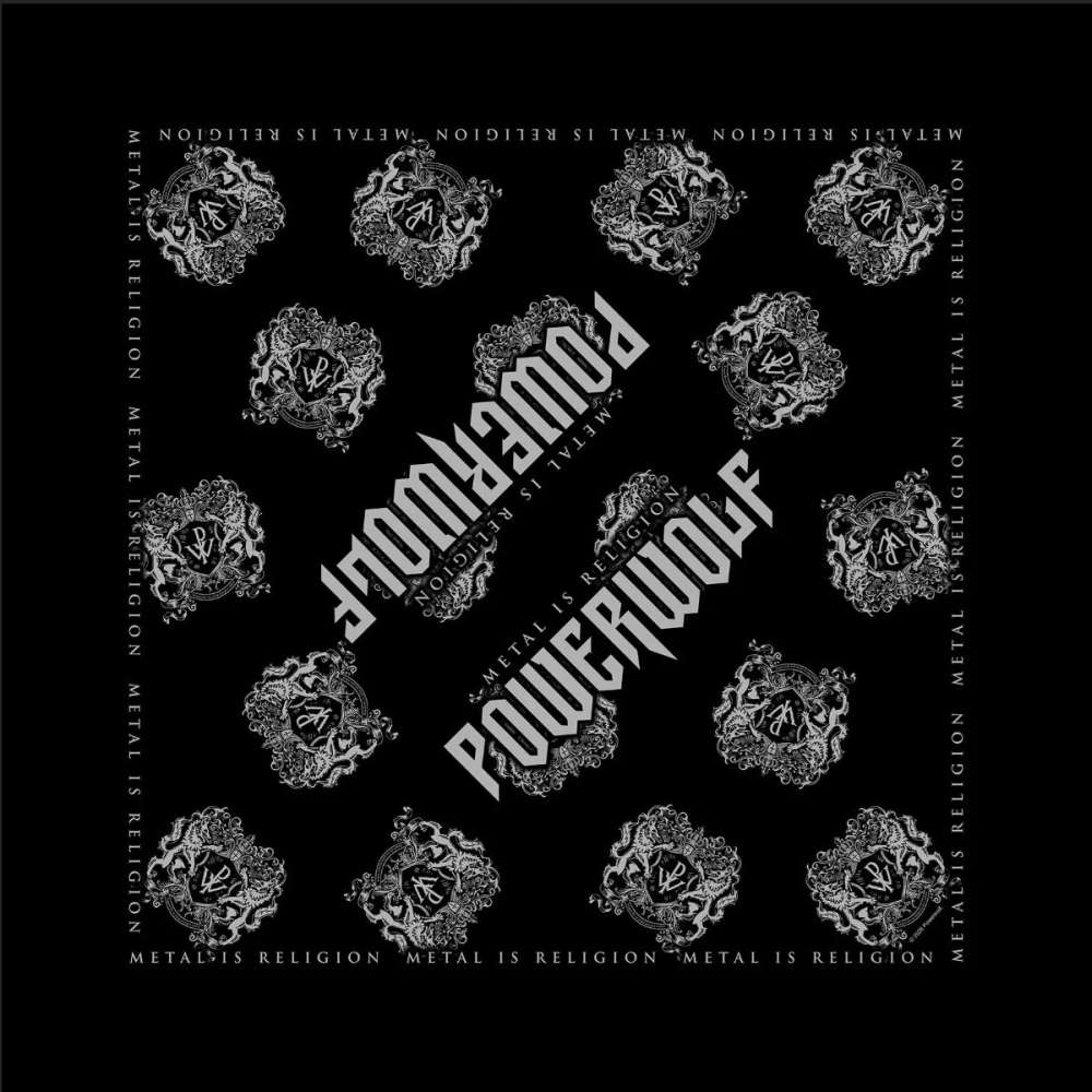 Powerwolf - Metal Is Religion Bandana - Black/Grey